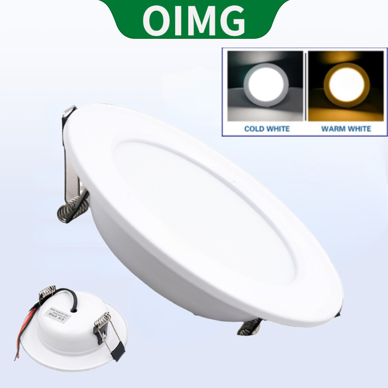 Oymg 5W 9W 12W 15W 18W Led Pin Light Panel Downlight ฝังโคมไฟเพดาน,รอบ 220V