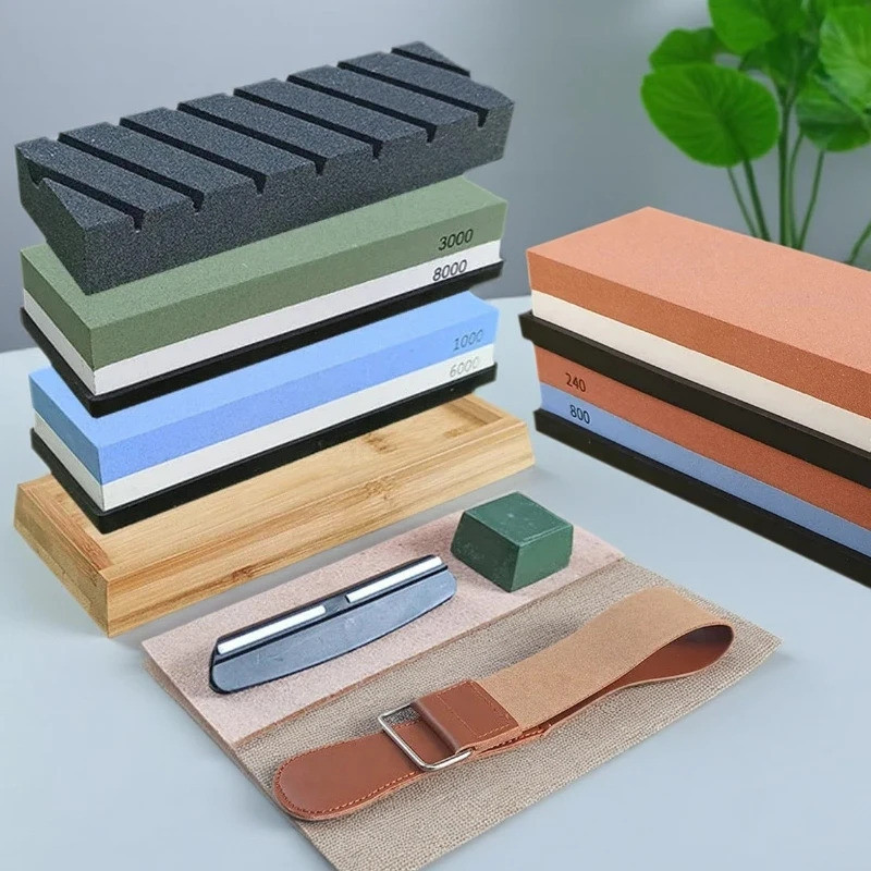 240-8000# Sharoening Stone Professional Knive Whetstone Grindstone Set Woodwork Tool Kitchen Knife S