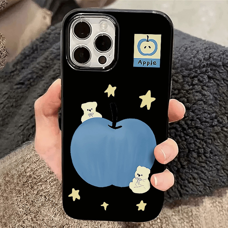 Graffiti ดาวเคลือบเงาสําหรับIphoneกรณี 16promax 16pro 16 15promax 15pro 15 14promax 14pro 14 13promax 13pro 13 12pro 12promax 12 11promax 11 xsmax
