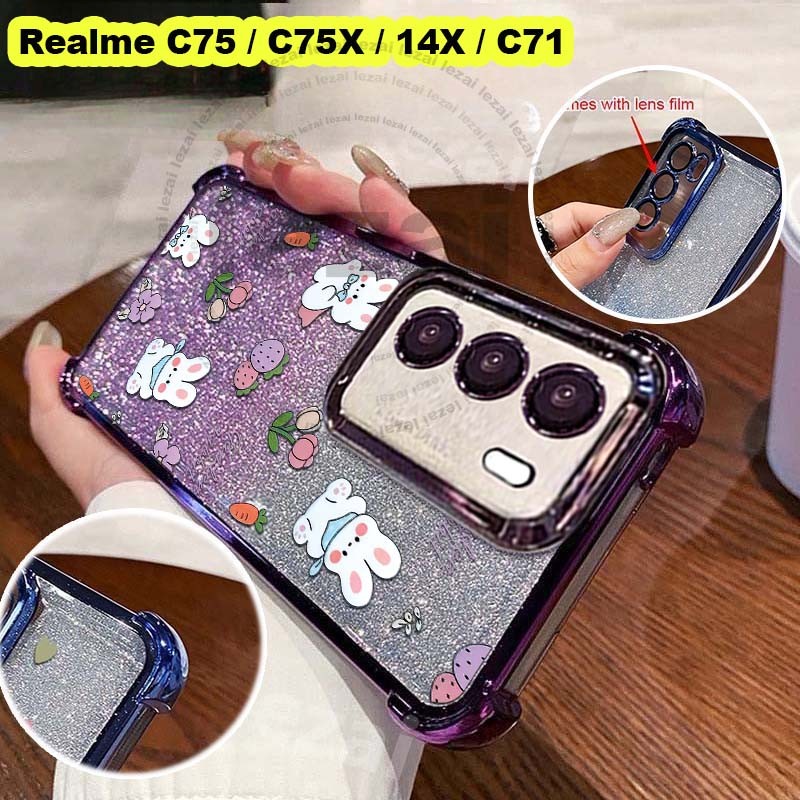 เคสRealme C75 C75X C75X C 75 C75 X 14X C71 C 71 เคสGlitter RealmeC75 X RealmeC75 Realme14X RealmeC71