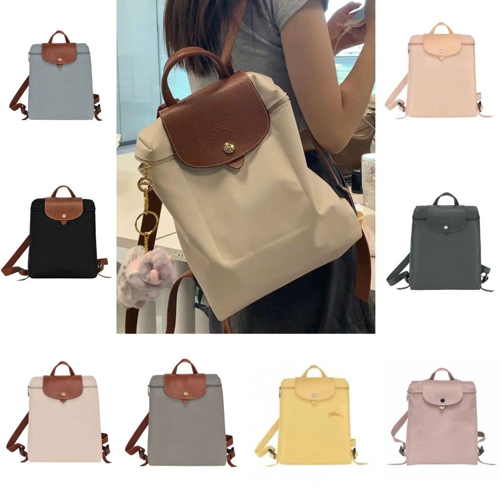 พร้อมสต็อก Youth Soft Handle French 70th Anniversary Nylon Canvas กระเป๋าเป้พับได้