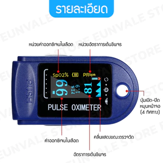 พร้อมส่ง🇹🇭🇹🇭 เครื่องวัดออกซิเจนปลายนิ้วOximeter SpO2 Fingertrip pulse oximeter รุ่นLK87 LK88 LK89