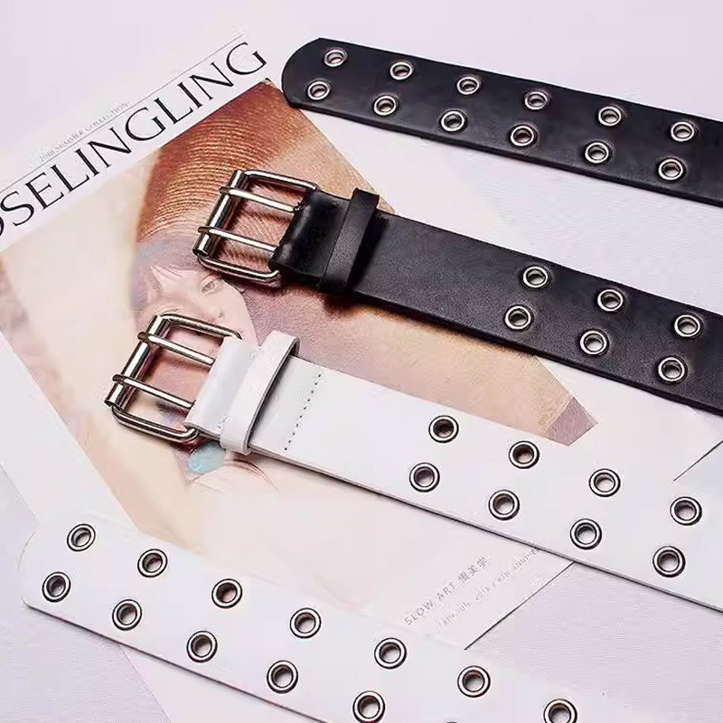 ในไทย💖เข็มขัดเจาะรูสไตล์สไตล์อเมริกัน สาวฮอต พังค์สส ไตล์วินเทจ เข็มขัดสตรี ดาวสองแถวการออกแบบ ปรับได้.COD - รูปที่ 5