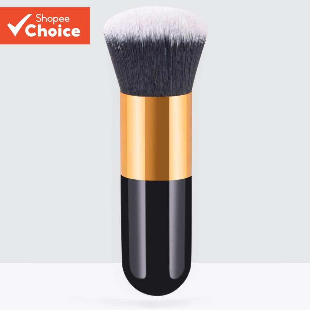 แปรงแต่งหน้าแป้งฝุ่นเดี่ยว เซียวปังดัน แปรงมัลติฟังก์ชั่นทําความสะอาดเล็บสีดําทอง