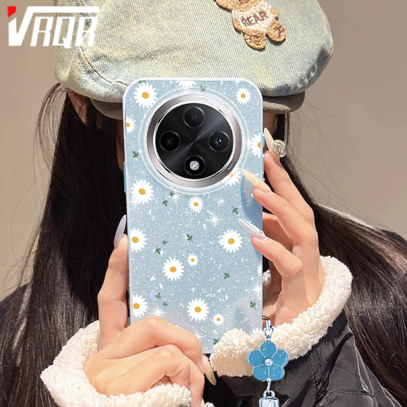 VRQR IMD Shining Elegant Daisy เชือกถักเคสโทรศัพท์สําหรับ OPPO F27 Pro 5G F27 Pro + 5G F27 Pro Plus 