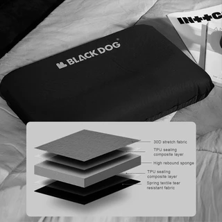 🚚สต็อกพร้อมในกรุงเทพ🚚 BLACKDOG หมอนแคมป์ปิงแบบพกพา ​หมอนแคมป์ปิงอัตโนมัติ หมอนยัดนุ่มสำหรับปีนเขา ระบบสูบลมอัตโนมัติ​ ใช้ได้กับการตั้งแคมป์/แบ็กแพ็ก/ปีนเขา​