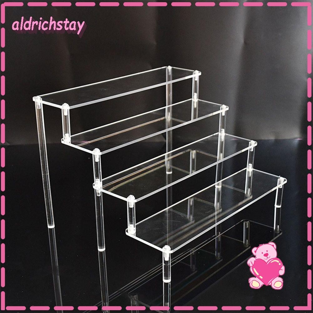 EXODUS Storage Racks Handle Trapezoidal Display Shelf Makeup Organization Transparent Storage Holder