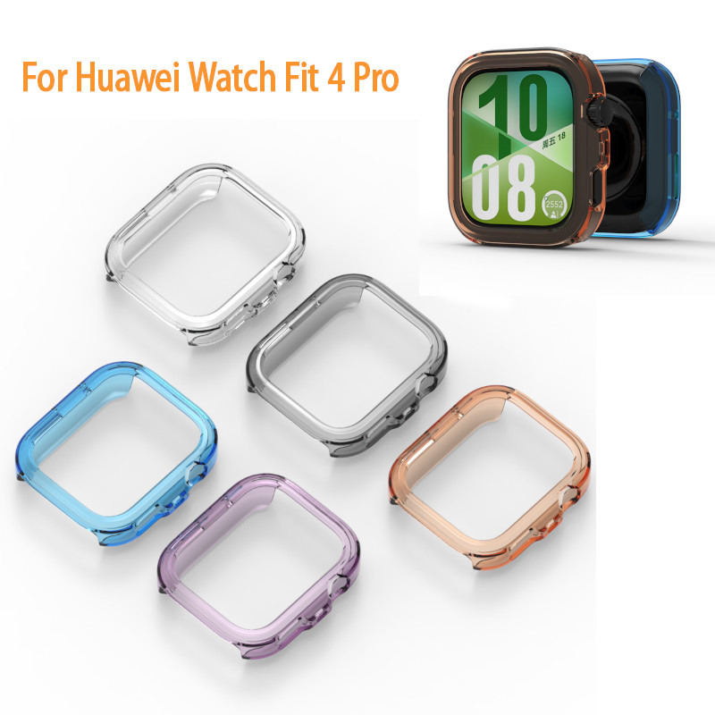 เคส TPU แบบนุ่มสําหรับนาฬิกา Huawei Fit 4 Pro กรอบกันชนสําหรับ Huawei Watch Fit 4 Pro ฝาครอบกรณี