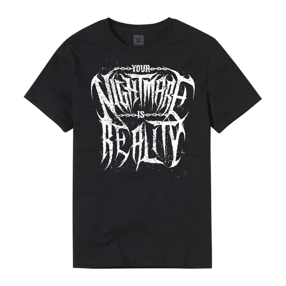 เสื้อยืดพิมพ์ลาย "Your Nightmare is Reality" ของ WWE Rhea Ripley