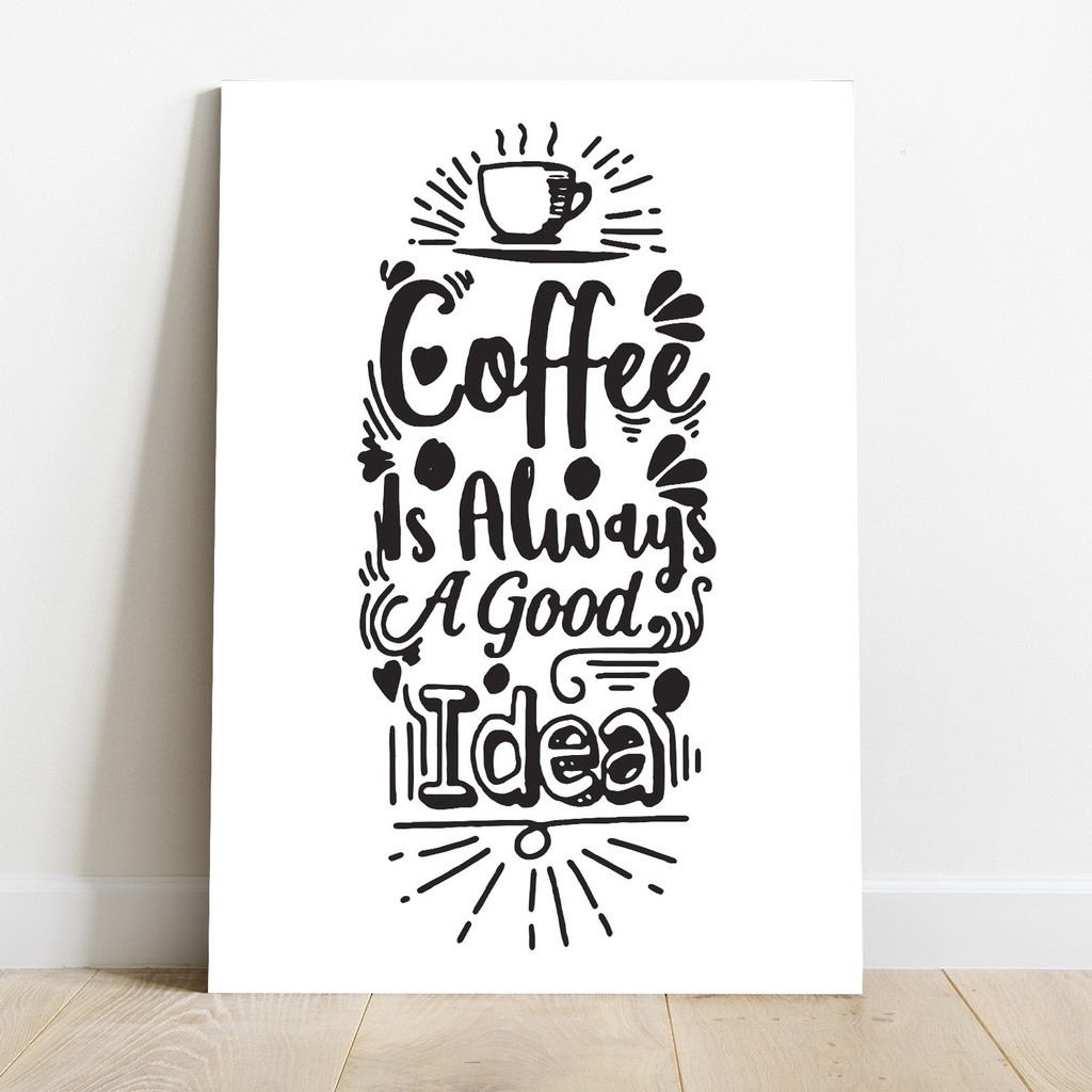 กาแฟเสมอ A Good Idea โปสเตอร์จอแสดงผลตกแต่งผนัง