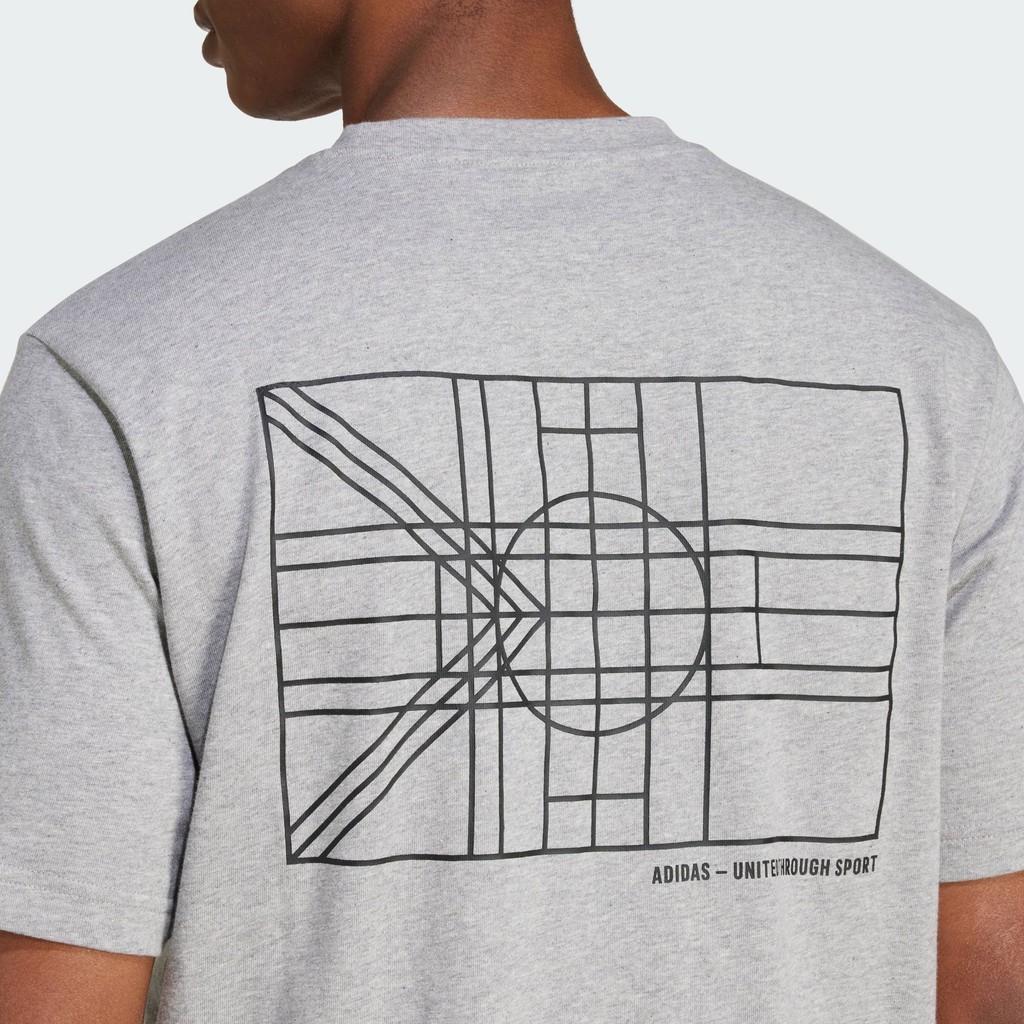 adidas Lifestyle House of Tiro Nations Graphic Tee Men Grey IW2669 - รูปที่ 5