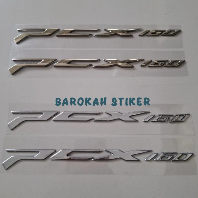 Original Emblem All New Honda PCX 160 2025 Chrome Silver Gold Gold Roadync คู่ Original Fullset