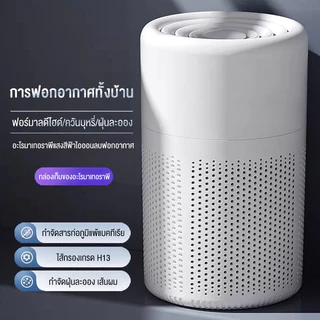 ksrain เครื่องฟอกอากาศขนาดเล็ก สำหรับบ้าน ห้องนอน กำจัดกลิ่น เครื่องฟอกอากาศแบบพกพา
