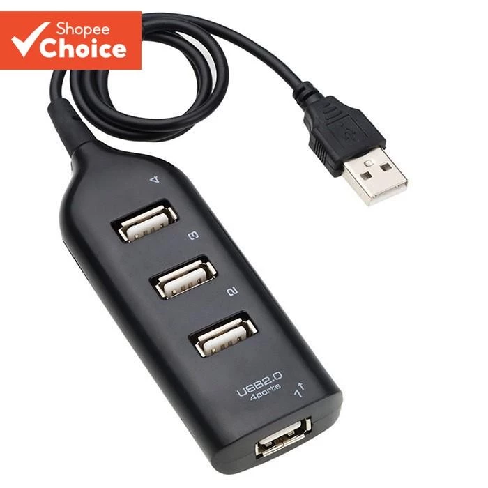 ฮับ USB สําหรับแล็ปท็อป PC 4 พอร์ต USB2.0 Distribution Splitter Fast อะแดปเตอร์แปลง OTG