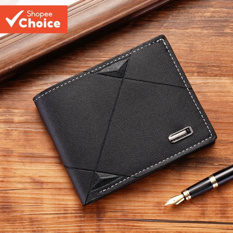 ​​กระเป๋าสตางค์ผู้ชาย Slim Double-Fold - Multi-Card Holder For Casual & Youth Fashion