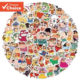 สติ๊กเกอร์ดินสอสีน่ารัก 100 ชิ้น - สติ๊กเกอร์ไวนิลกันน้ําสําหรับหมวกกันน็อค, จักรยาน & กล่องดินสอ (สไตล์การ์ตูน)