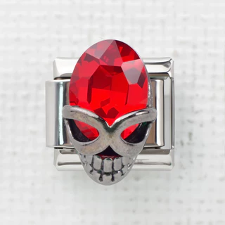 ใหม่ สร้อยข้อมืออิตาเลี่ยน Modular Dark Gothic DIY สแตนเลส ยืดหยุ่น ฟรี Splicing