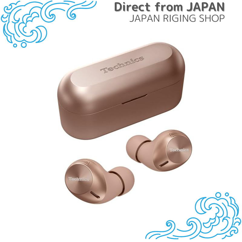 Technics Wireless Earbuds EAH-AZ40M2-N Rose Gold Bluetooth Noise Cancelling Multi-Point Connections 