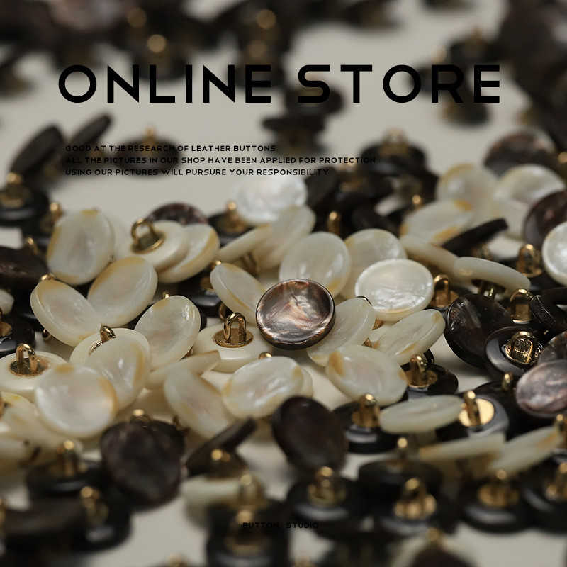 10 ชิ้น 12.5 มม. เลียนแบบเปลือกรอบปุ่มสําหรับเสื้อแขนยาวเรซิ่นปุ่มขนาดเล็กถักเสื้อสเวตเตอร์ถักเสื้อกันหนาวเสื้อผ้าตกแต่งปุ่ม