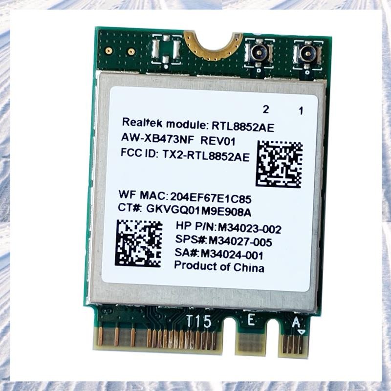 2.4G 5G 802.11AC/AX โมดูลไร้สาย AW-XB473NF RTL8852AE RTL8852 Wifi 6 -MIMO การ์ดเครือข่ายบลูทูธ 5.2 ส