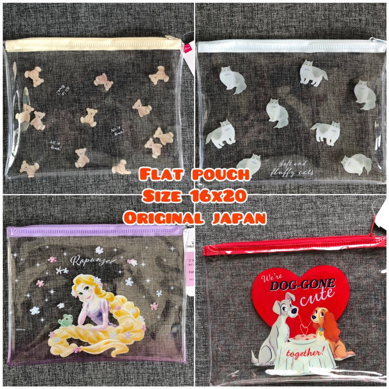 ใหม่ Lady and the trump princess bear cat กระเป๋าแบนอเนกประสงค์ original japan jj-0