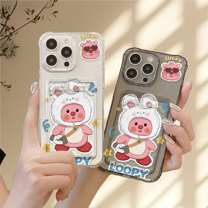 MERAH ซิลิโคนวัสดุน่ารักสีแดง face Loopy สําหรับ Realme หมายเหตุ 60 60x 50 Narzo 10 N61 N63 N53 50A 