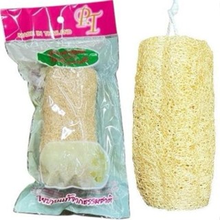 (ยกแพ็ค 12 ชิ้น) ใยบวบขัดตัว ขัดผิว ใยบวบธรรมชาติ