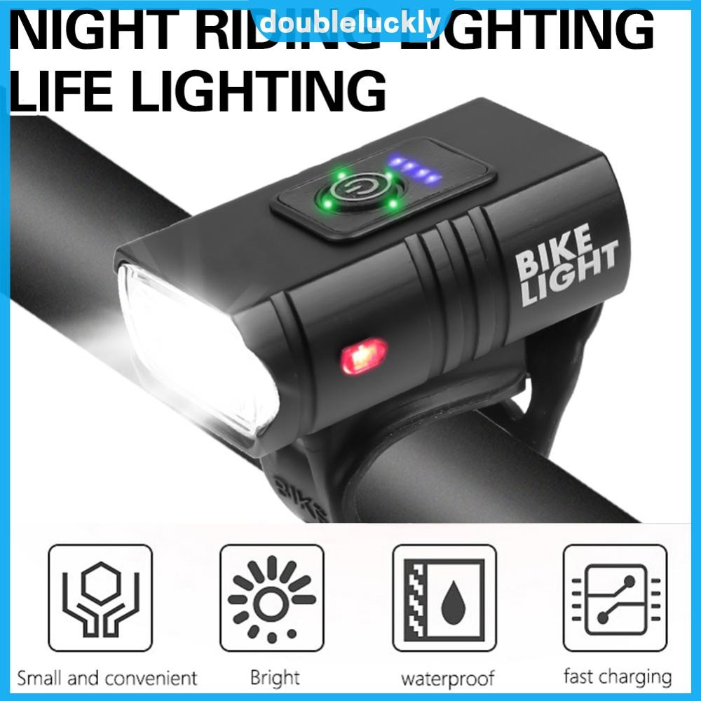 🔥Hot🔥 ไฟจักรยาน LED 10W 800LM 6 โหมด USB ชาร์จโคมไฟหน้า MTB คุณภาพสูง