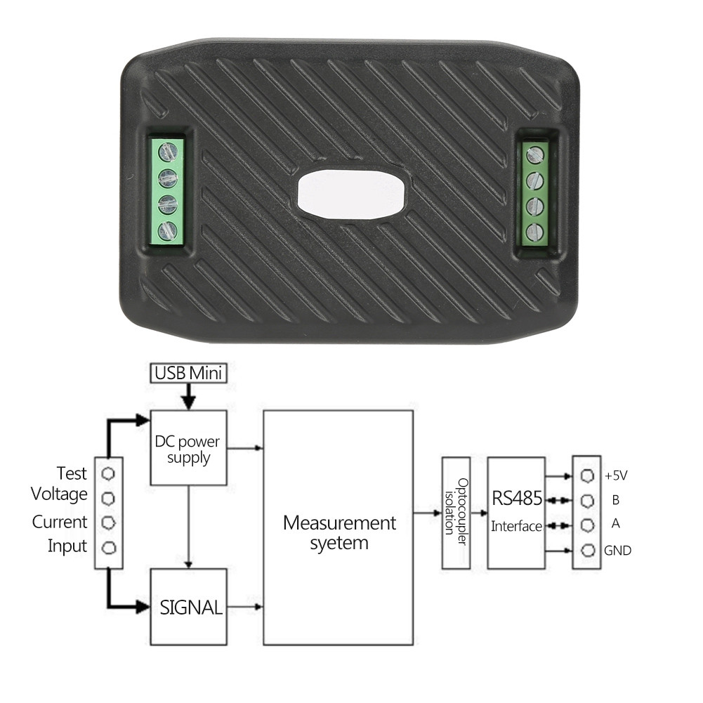 Allinit-ph DC AMP Meter พร้อมเกณฑ์แรงดันไฟฟ้า Watt (PZEM-017)