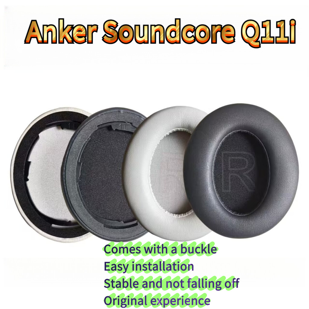 ที่รองหูฟัง ToKerNew เหมาะสำหรับ Anker Soundcore Q11i ไร้สาย ลดเสียงรบกวน ฝาครอบหูฟัง ฝาครอบฟองน้ำ