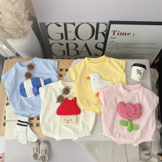 ทารกแรกเกิดเสื้อผ้าเด็กชายและหญิงแฟชั่นแขนสั้นผ้าฝ้ายกลางแจ้…