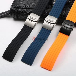 สายนาฬิกาข้อมือซิลิโคน กันน้ํา 18/20 มม. 22 มม. 24 มม. สําหรับ Seiko SKX 007 Water Ghost 5 Canned Abalone Sport Wrist Bracelet