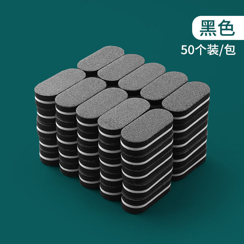 แต่งเล็บ Girly Feel Mini Small Sponge File Nail Rubbing Nail Polishing Strip Sponge File Brightening