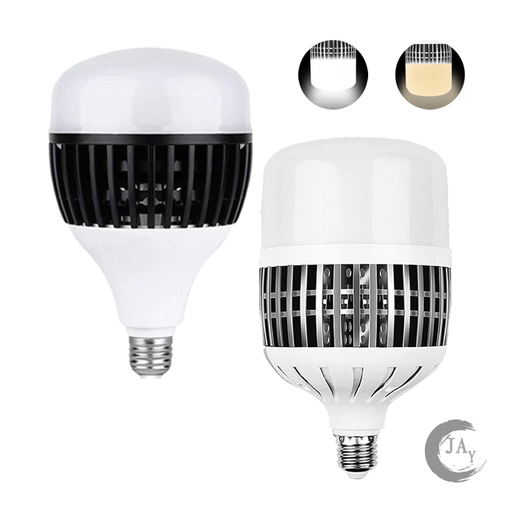 ประหยัดค่าไฟ 400W LED หลอดไฟ เย็น หลอดไฟกลม 300W แสงขาว/แสงเหลือง หลอดไฟ E27 ขั้วหลอดไฟ