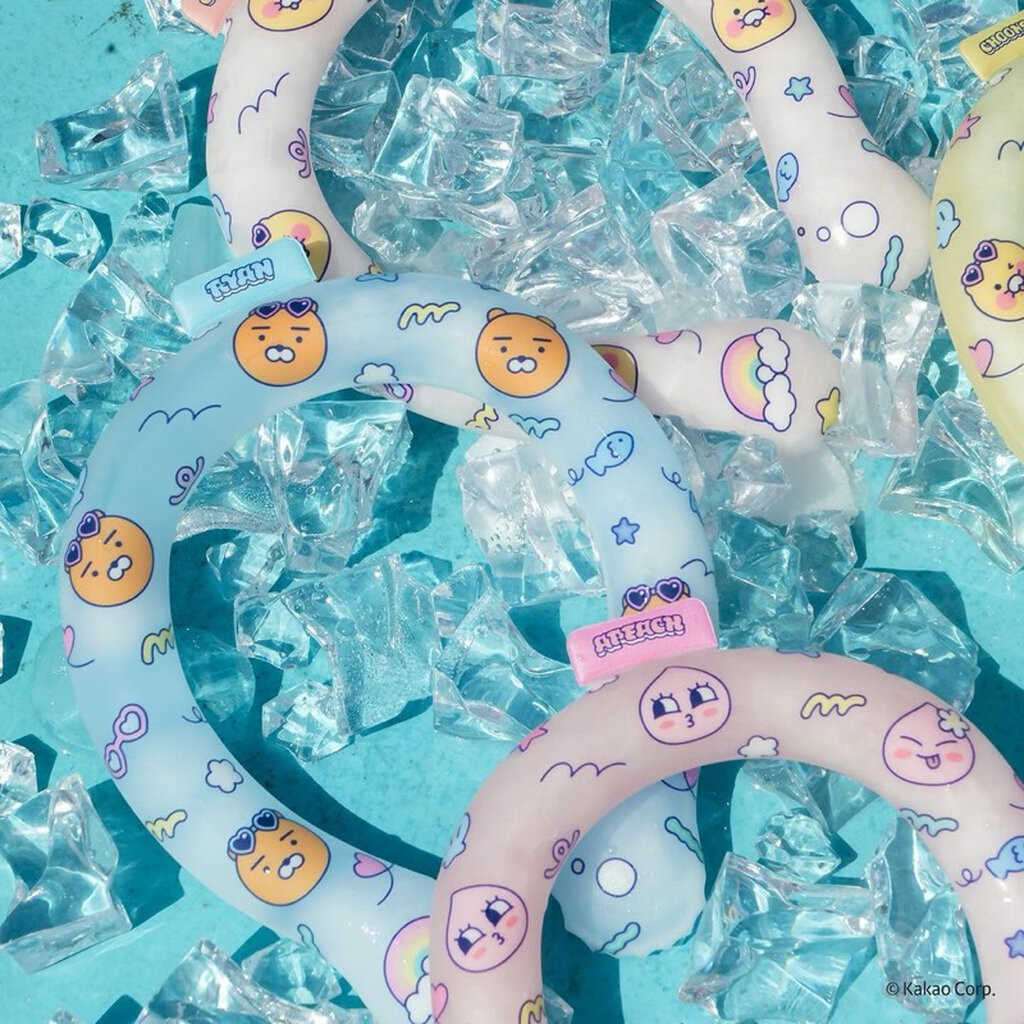 พร้อมส่ง Kakao Friends Neck Cooler Band ห่วงเย็นสวมคอคลายร้อน ใช้ได้ทั้งครอบครัว+สัตว์เลี้ยงป้องกันฮีทสโตรกไม่เปียกเสื้อ