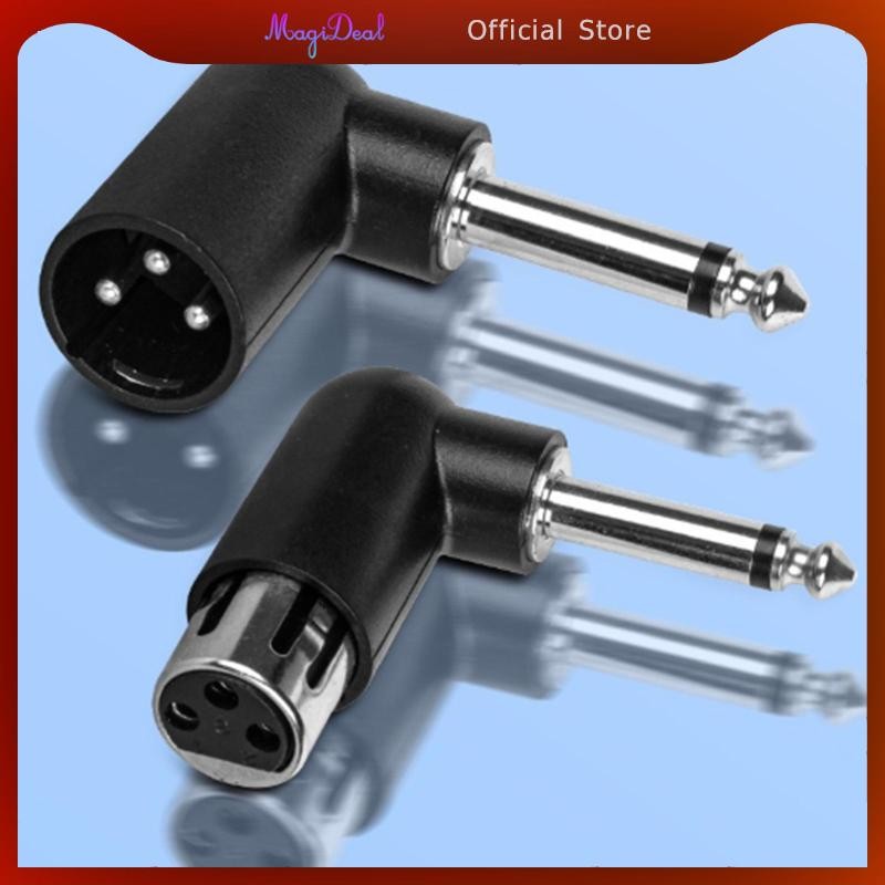 [MAGIDEAL] XLR Female Male to 6.35 mm Adapter Plug and Play Lightweight Professional XLR