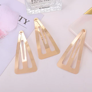 100pcs 7cm คลิปสามเหลี่ยมคลิป bb ทองว่ายน้ำสีดำนิกเกิลโบว์แฮนด์เมดเครื่องประดับผมอุปกรณ์ขนาดเล็ก DIY กิ๊บขายส่งวัสดุ