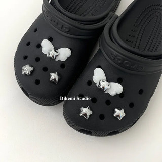 สไตล์เกาหลี Ins Y2K ส่วนบุคคลปีกนางฟ้าดาวจับคู่ Crocs รองเท้…