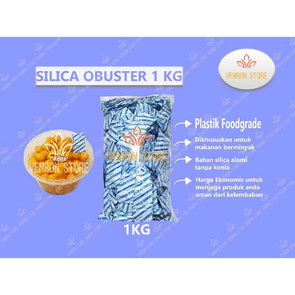 SILICA GEL OSKAR (OXYGEN ABSORBER) 1KG @1GRAM เกรดอาหาร CERTIFIED (คุณภาพ)