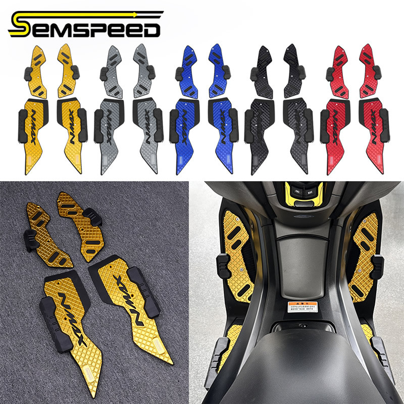 SEMSPEEDสําหรับYamaha NMAX V3 Techmax Turbo 2025 รถจักรยานยนต์Footrest Footboard Footpegs Matting