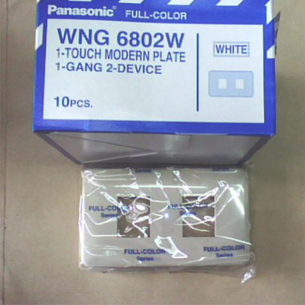 PANASONIC ฝาพลาสติก 1 ช่อง ฝาพลาสติก 2 ช่อง ฝาพลาสติก 3 ช่อง WNG6801W WNG6802W WNG6803W สีครีม