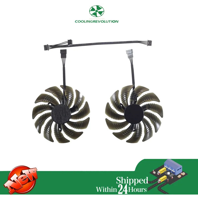 88MM PLD09210S12HH T129215SU การ์ดพัดลม Cooler สําหรับ GIGABYTE GTX 1050 1060 1070 Ti GV-RX570 580 A