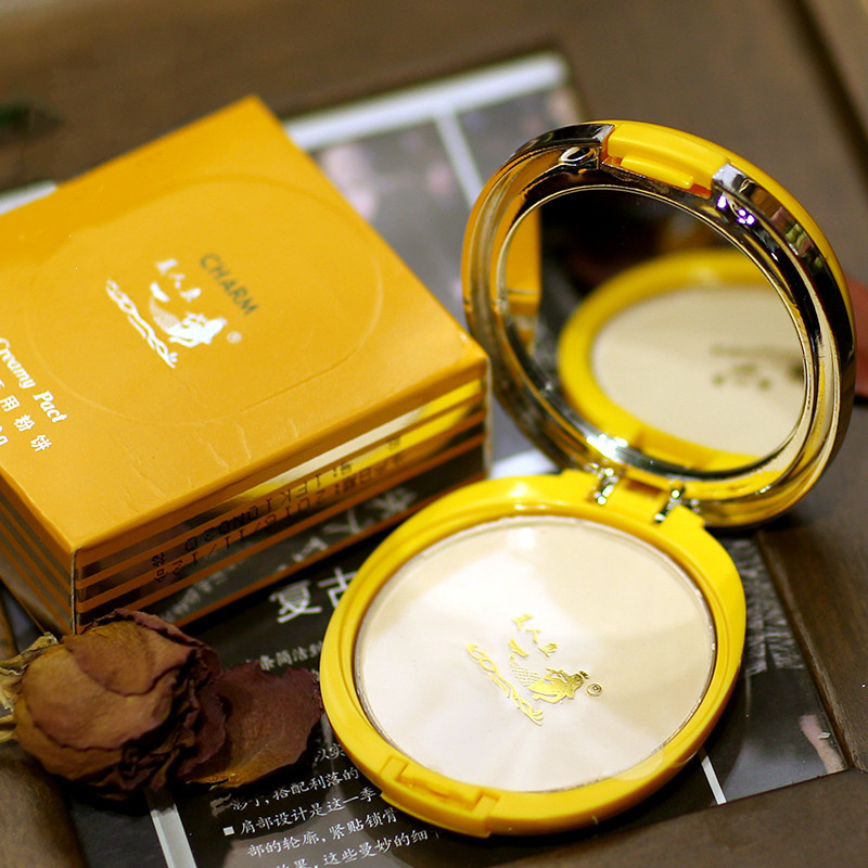 /แต่งหน้า Mermaid 020 Wet Dry Pressed Powder Long-Lasting Makeup Setting No Sticking Powder คอนซีลเล