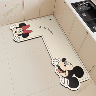 พรมปูพื้นห้องครัวโคลนไดอะตอมรูปตัว L ดูดซับน้ําพรมปูพื้นกันล…