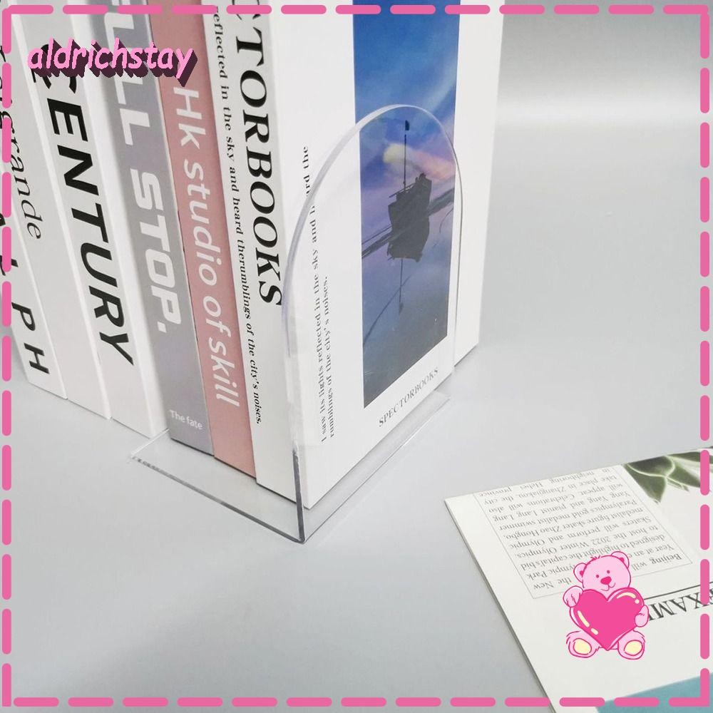 EXODUS Bookends, ที่ใส่หนังสืออะคริลิคกันลื่น, ที่จัดระเบียบเดสก์ท็อปอเนกประสงค์แบบใส