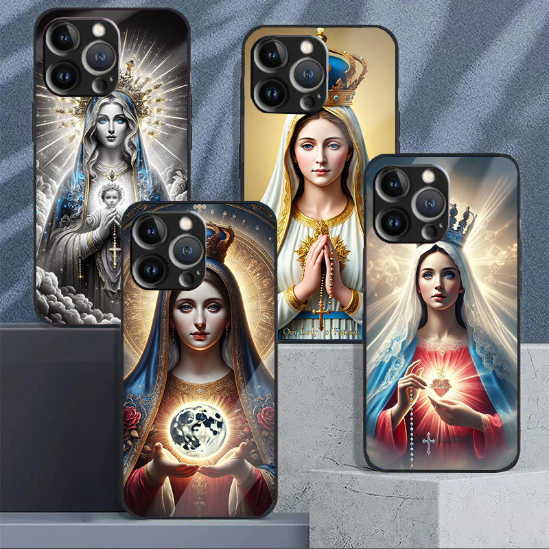 ของเรา Lady Of Guadalupe Virgin Mary 02 แก้วเคสโทรศัพท์สําหรับ IPhone 16 15 14 13 12 11 Pro XR XS Ma