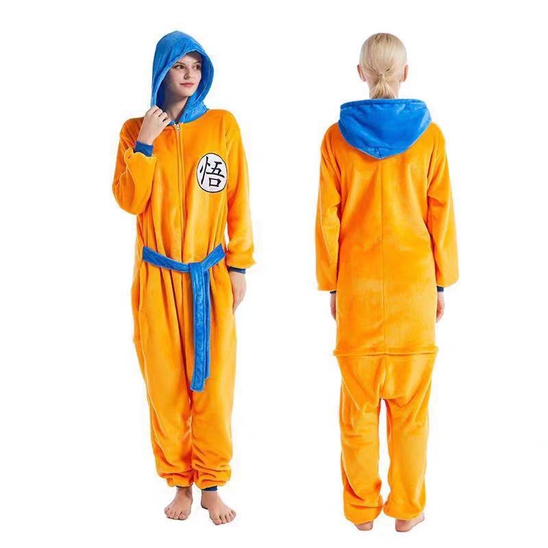 SON GOKU DRAGON BALL ONESIE COSTUME ผู้ใหญ่ PAJAMA COSTUME sh gg