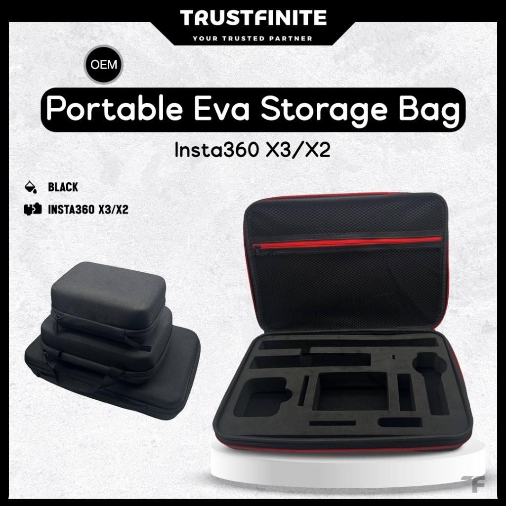 Insta360 X4 / X3 / X2 / X Hard Eva กระเป๋าเก็บของ Insta360 One X4/X3/X2/X เคสแข็ง Insta360