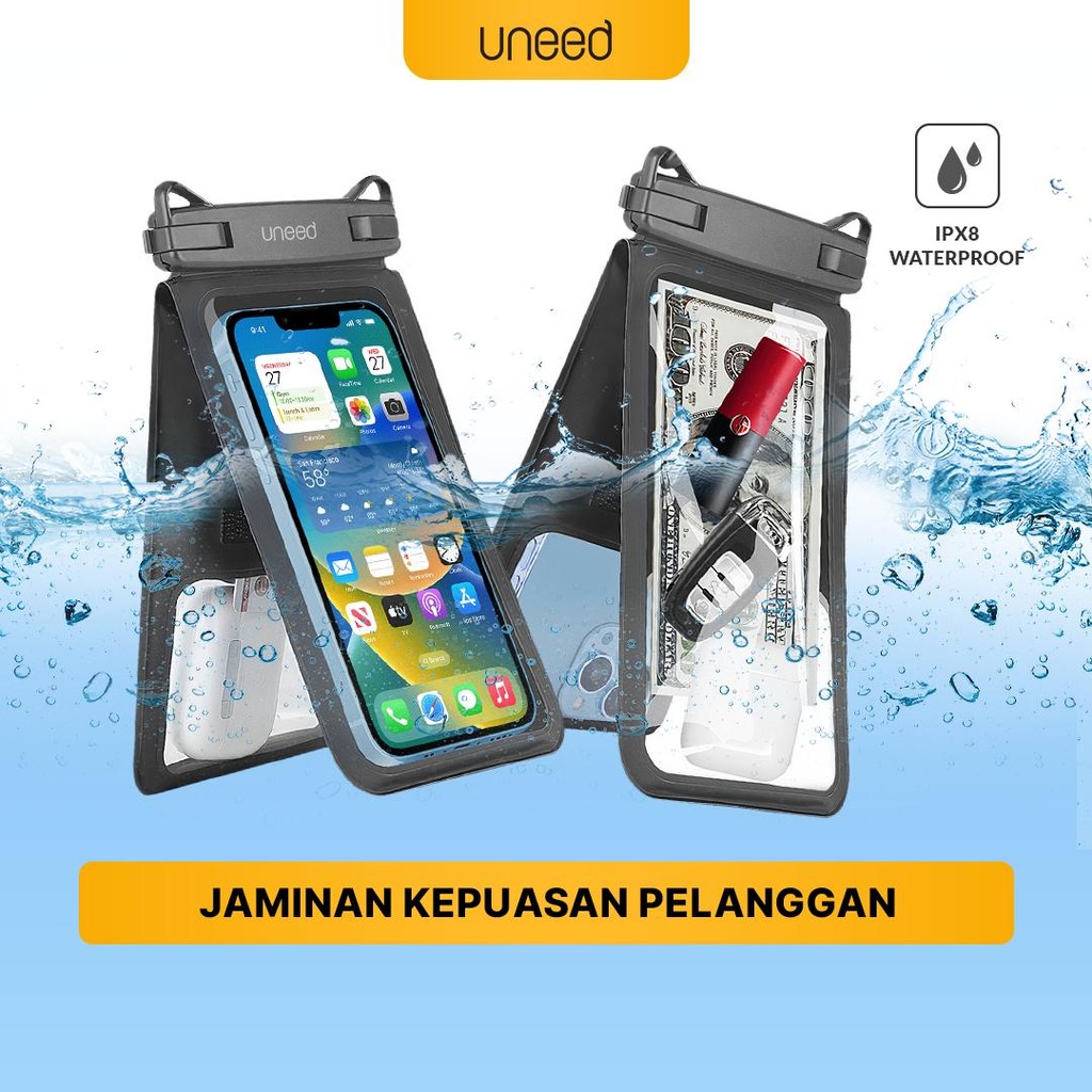UNEED กระเป๋าเดินทางกันน้ํา / เคสโทรศัพท์กันน้ําสูงสุด 6.9 นิ้ว – UWB103