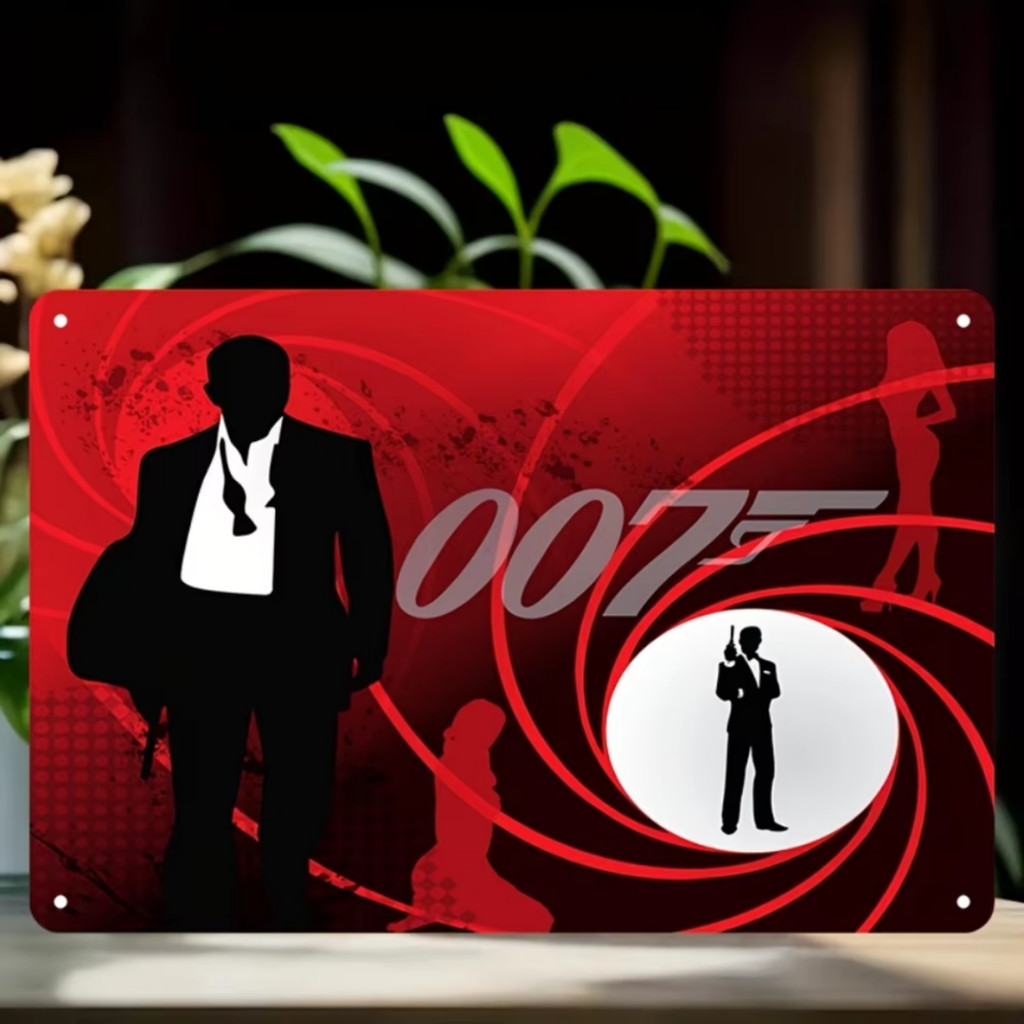 ChangOcean Retro Secret Agent Wall Art – Sturdy & Fade-Resistant – เหมาะสําหรับ Man Cave หรือ Bar De